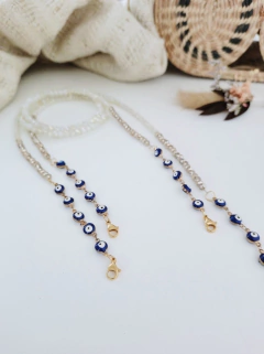 Sujeta tapabocas "Ojitos Azules"