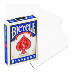 Mazo Naipes Bicycle Cartas Magia Reverso Doble Blanco