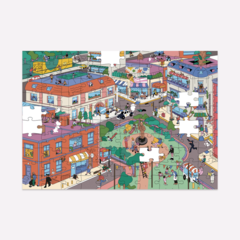 Puzzle 100 piezas La Vecindad - Marcos Montiel - comprar online