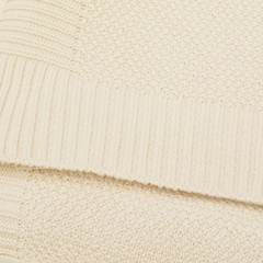 Manta / pie de cama tejido 100% algodón #Espalma - Luna Deco