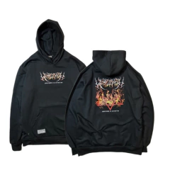 Hoodie Oversize WhiteTrash Pentagram