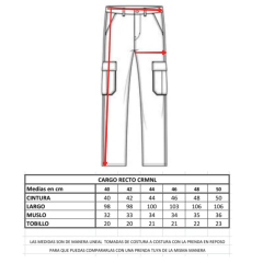 Cargo Pant Recto de Gabardina CRMNL Beige - comprar online