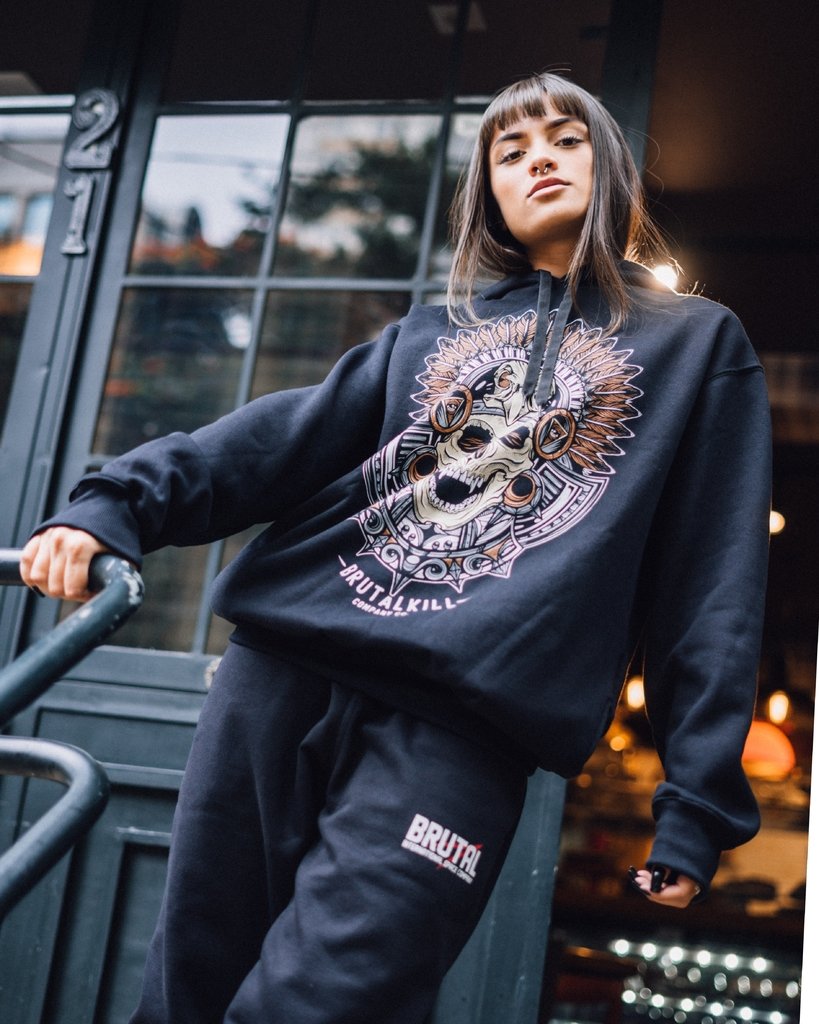 skull moletom com capuzs