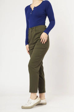 Pant WORK - verde (no elastizado) en internet
