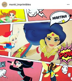 Kit imprimible DC Súper Hero Girls PERSONALIZADO - tienda online