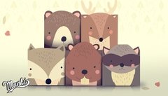 cajas animalitos del bosque encantado para imprimir y decorar fiesta de cumpleaños