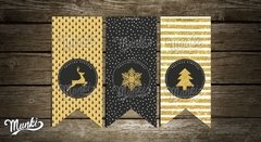 Kit Imprimible Navidad Dorado en internet