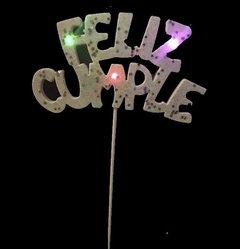 ADORNO TORTA PINCHE FELIZ CUMPLE LED