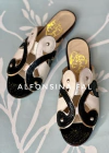 2367 sandalia negro y off