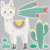 Vinilo Llama y Cactus en internet