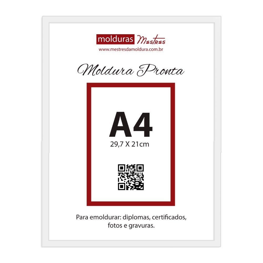 Moldura Pronta Padrão A4 - Premium
