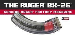 RUGER Cargador BX-25 CLEAR RUGER 10-22 Cal. 22LR Original