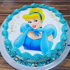 Feminino - Torta com Papel de Arroz - Tema da sua festa