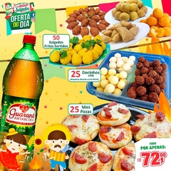 Oferta Do Dia Arraià - Hora Do Lanche - Salgados + Mini Pizzas e Doces - comprar online