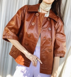 Jaqueta de couro Maria Garcia na internet
