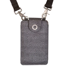 Silver Small Crossbody Bag Cell Phone Purse With Credit Card Slots. - SUNDAR STORE