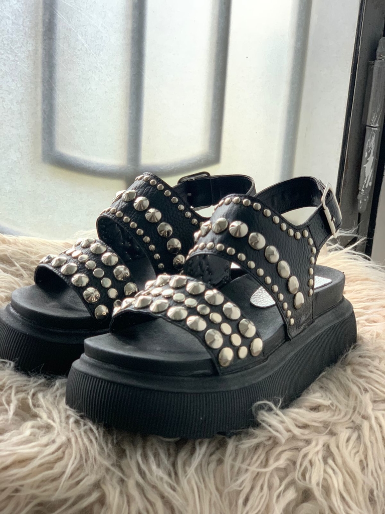 Sandalias Praga Negra - Comprar en Mithandbags