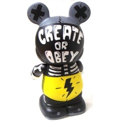 Skulled Mickey Art Toy - Gabbie Custom Art