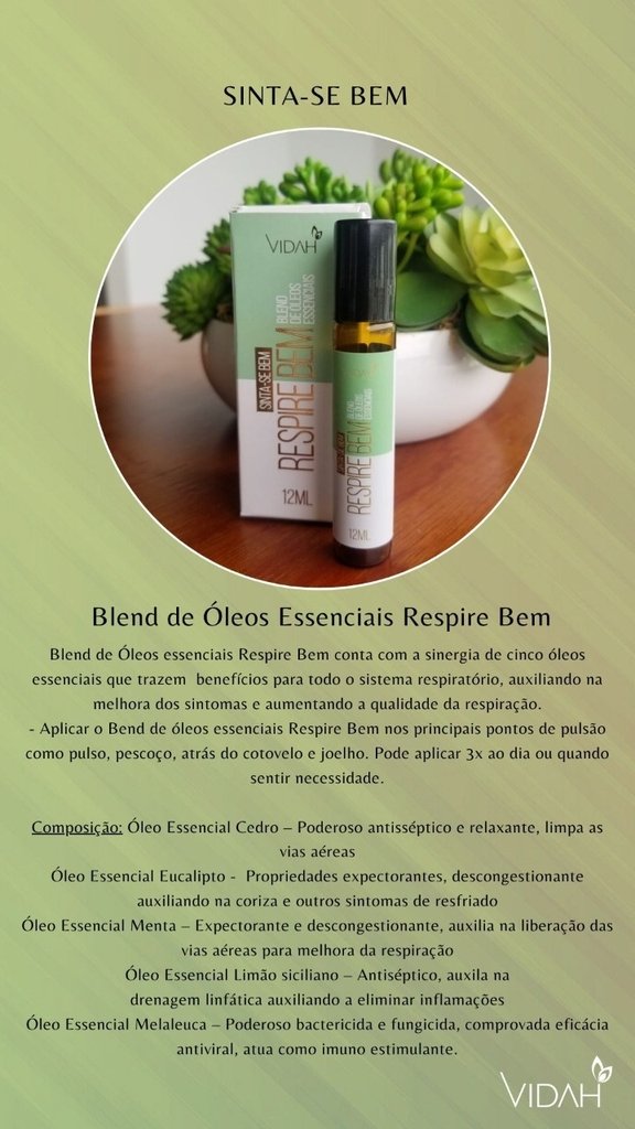 Blend Óleos Essenciais Respire Bem - Rollon