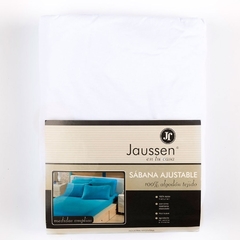 Sabana Ajustable JAUSSEN Jersey 100% algodón 1 1/2 Plazas - La Primavera Casa