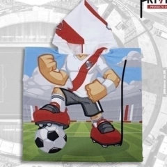 Poncho Futbol de Microfibra River con capucha en internet