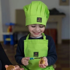 Delantales Sun Orange INFANTILES con gorro Chefcitos