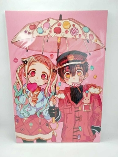 Placa Hanako kun e Yashiro rosa