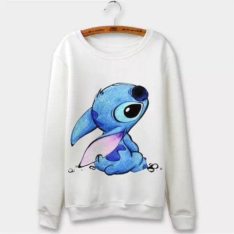 Blusa de moletom stitch Clearance