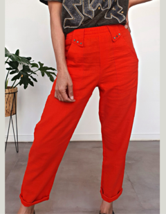 Pantalon Almendra naranja en internet