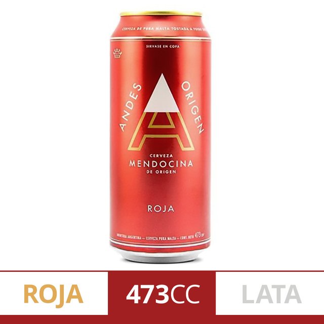 Cerveza Andes Origen Roja x 473 cc
