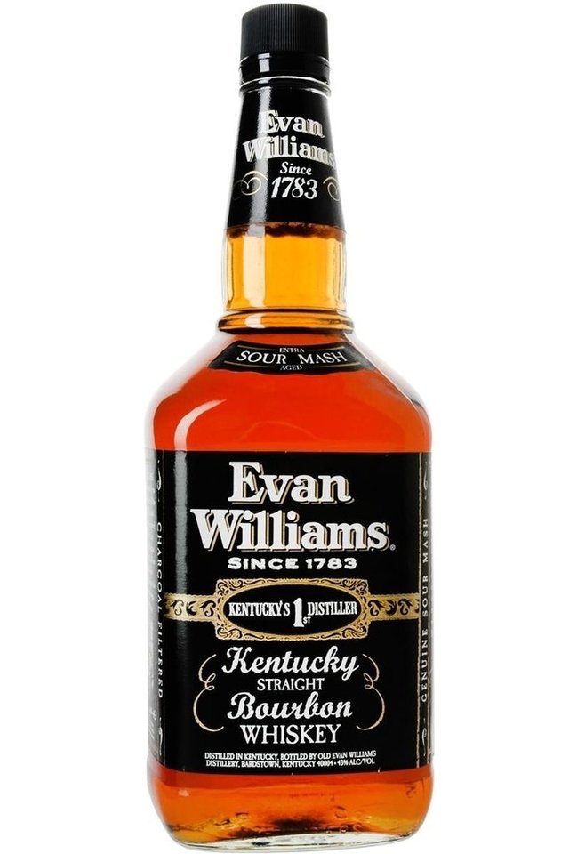 Evan Williams Black 750 cc Whiskies