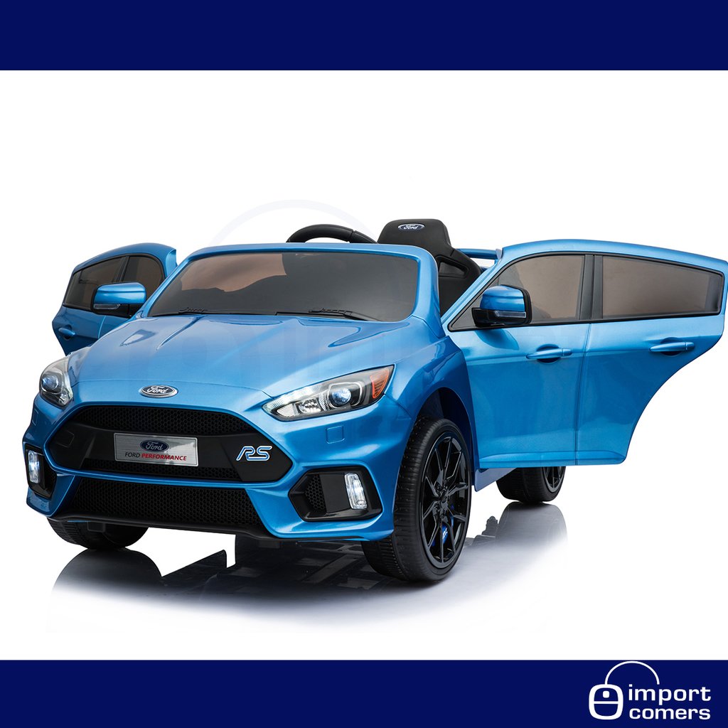 Auto A Batería Para Niños Ford Focus Rs Azul Auto A Batería Para Niños Ford Focus Rs Azul