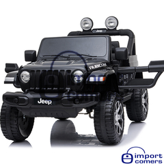 30% DE DESCUENTO PAGO DE CONTADO Jeep a bateria licencia oficial RUBICON 2021 12v doble asiento de cuero ruedas de goma 2 motores pantalla tactil control remoto - tienda online