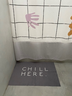Alfombra Chill Here gris - comprar online
