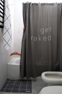 Cortina Baño Get Naked Gris Elefante en internet