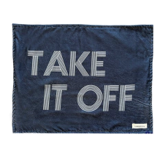 Alfombra Negra Take It Off Blanco - Langosta