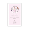Estampitas Angelita fondo rosa con corona x 24 - comprar online
