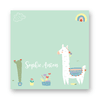 Tarjetas personales Llama cuadrada x 24