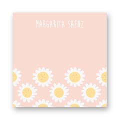 Tarjetas personales Margarita rosa x 24
