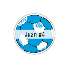 Stickers Pelota equipo futbol x 35
