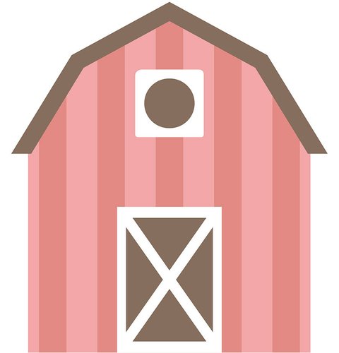 Banner Granero Granja Kit la granja de zenon. banner granero rosa viejo granja