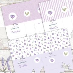 Kit Flores Lilas y Violetas - CocoJolie Kits Imprimibles