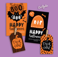 Kit Imprimible Halloween Naranja en internet