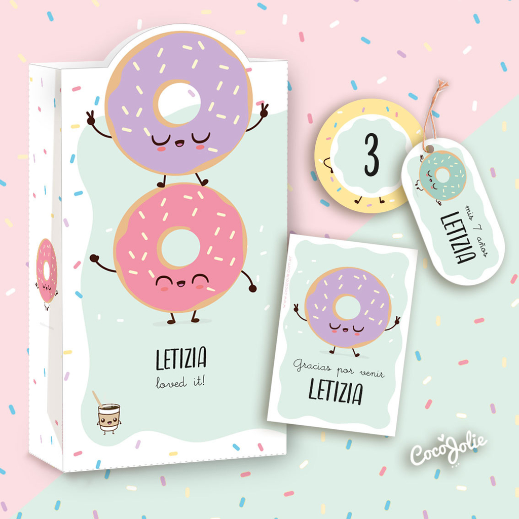Kit Donas. Imprimible Personalizable