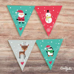 Kit Imprimible Navidad en el bosque. Personalizable - tienda online