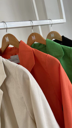 Blazer LOLET naranja - 100% LINO - Muchamuchacha