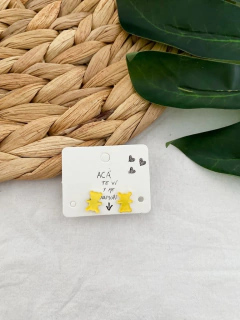 Imagen de 3 PARES DE AROS MINI TEDDY