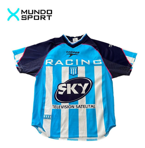 Camiseta titular Racing 2001 #11 Milito - Mundo Sport