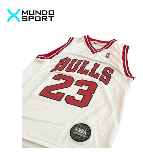 Musculosa blanca Chicago Bulls #23 Jordan adulto