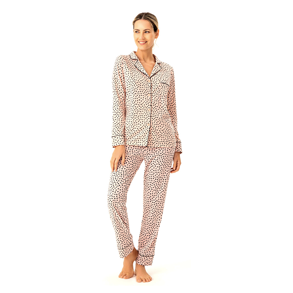 Pijama Mujer Invierno Camisero Promesse Wo15125